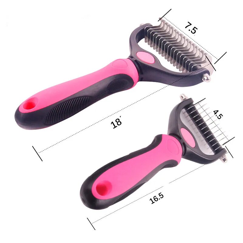 New Stainless Double-sided Dog Comb