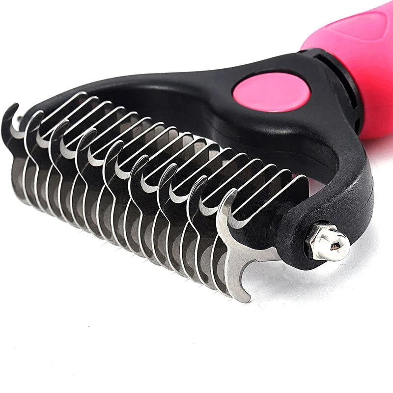 New Stainless Double-sided Dog Comb