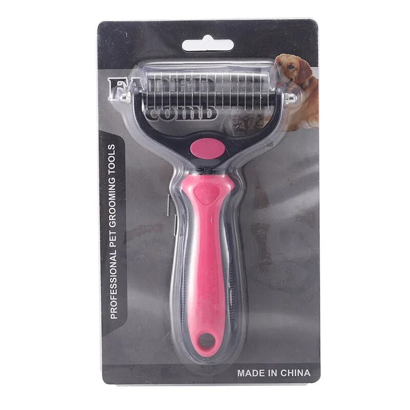 New Stainless Double-sided Dog Comb