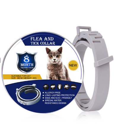 Ring flea and tick prevention collar